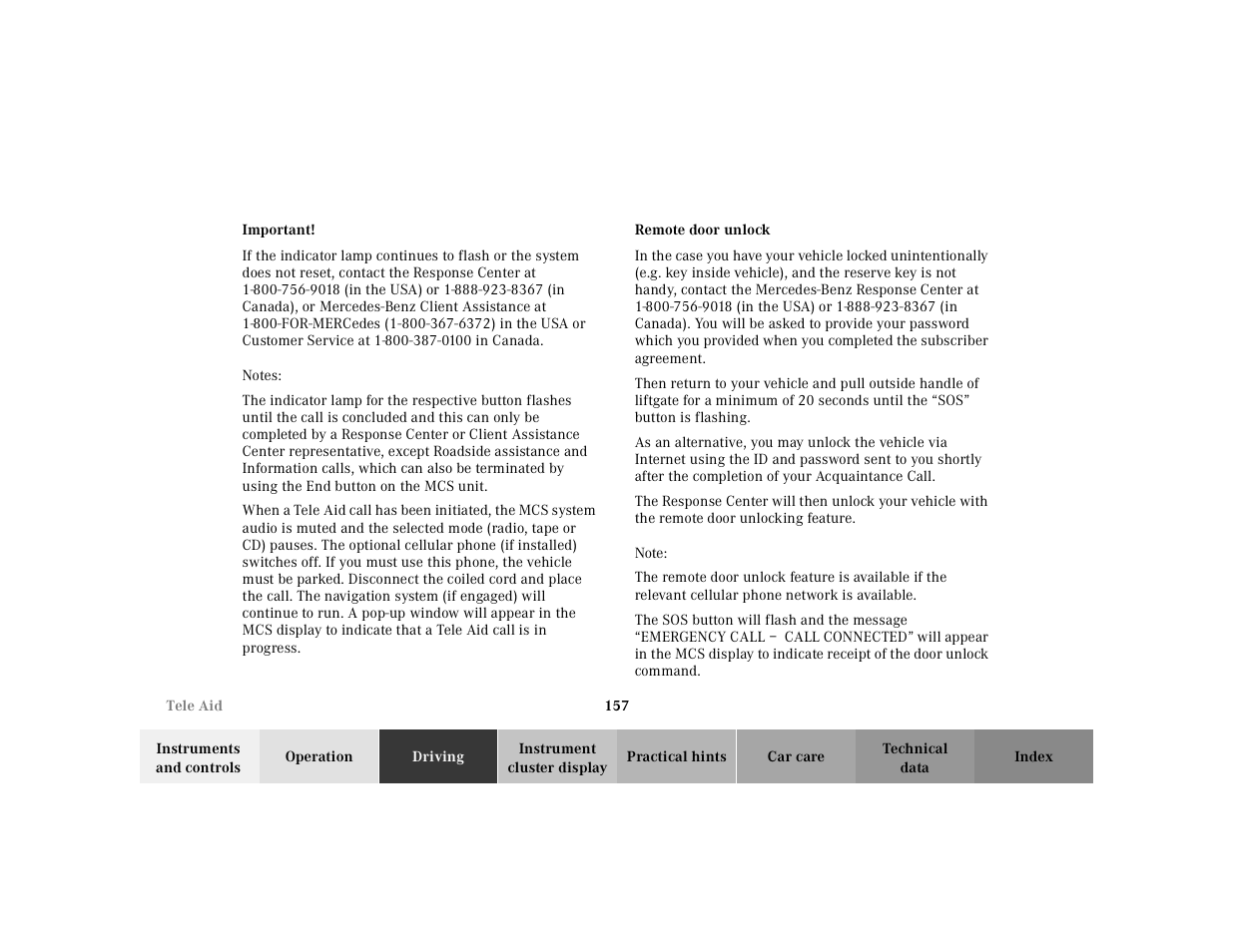Mercedes-Benz 2001 ML 55 AMG User Manual | Page 160 / 317