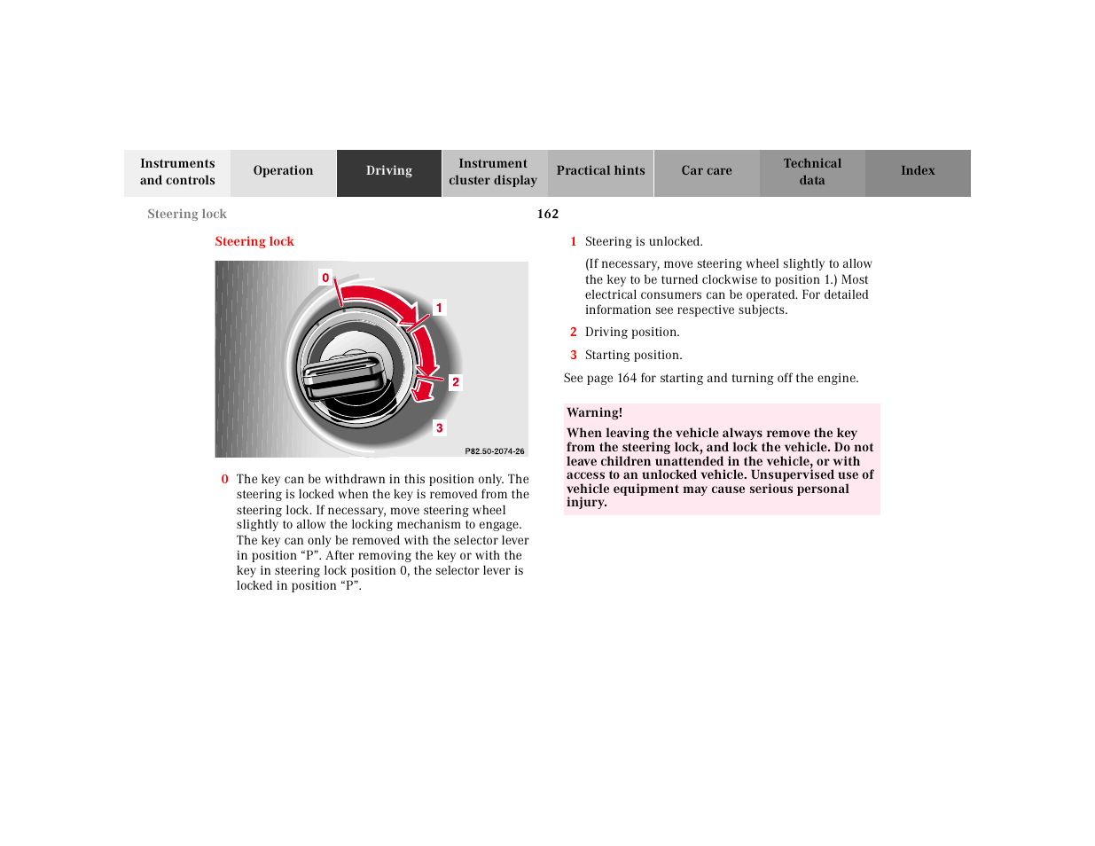 Mercedes-Benz 2001 ML 55 AMG User Manual | Page 165 / 317