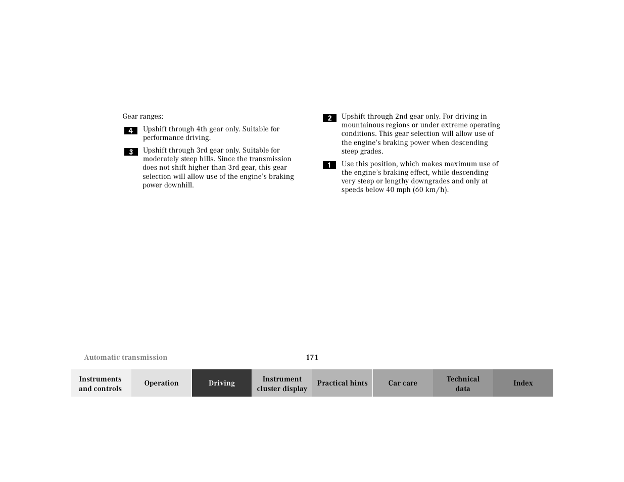Mercedes-Benz 2001 ML 55 AMG User Manual | Page 174 / 317