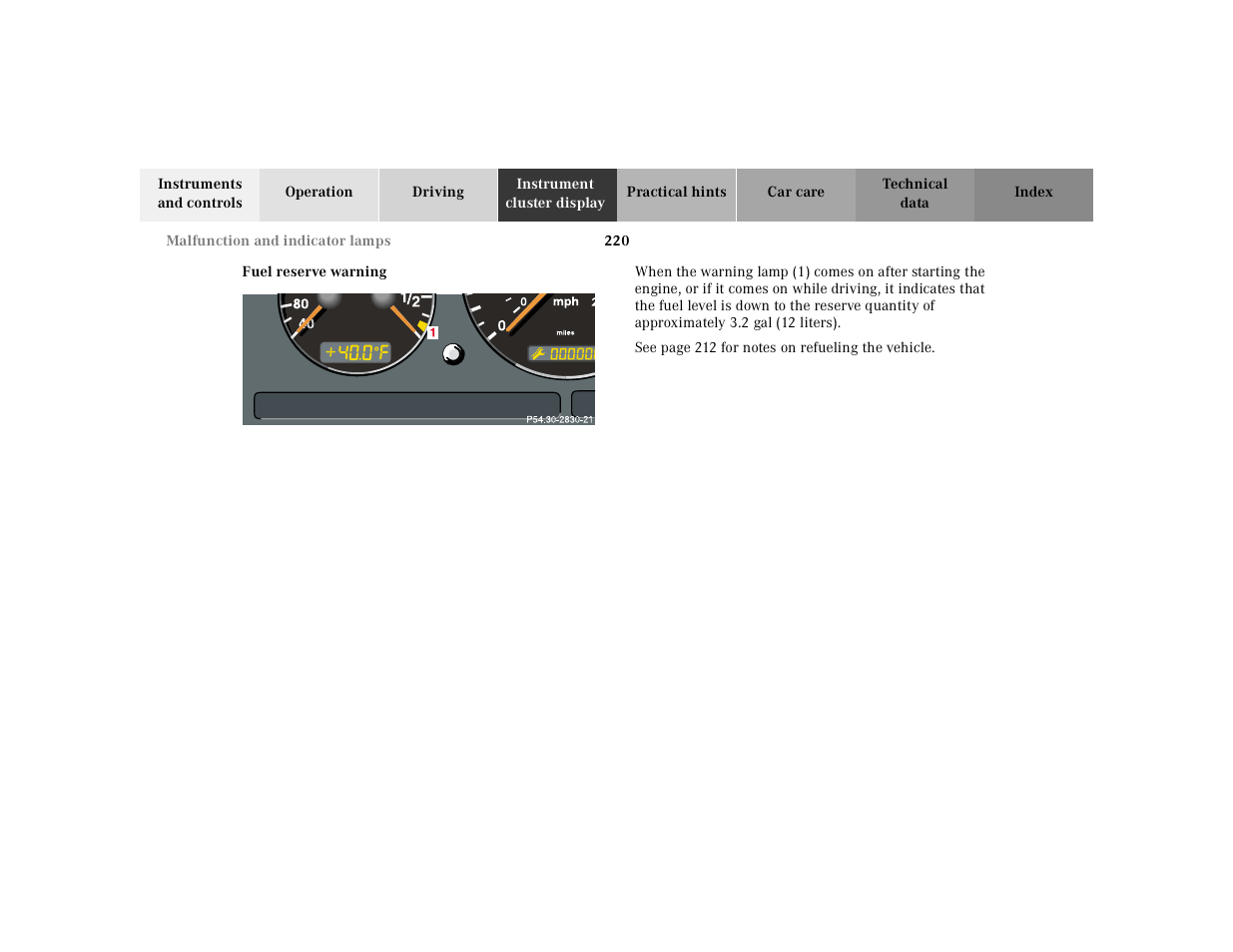 Mercedes-Benz 2001 ML 55 AMG User Manual | Page 223 / 317