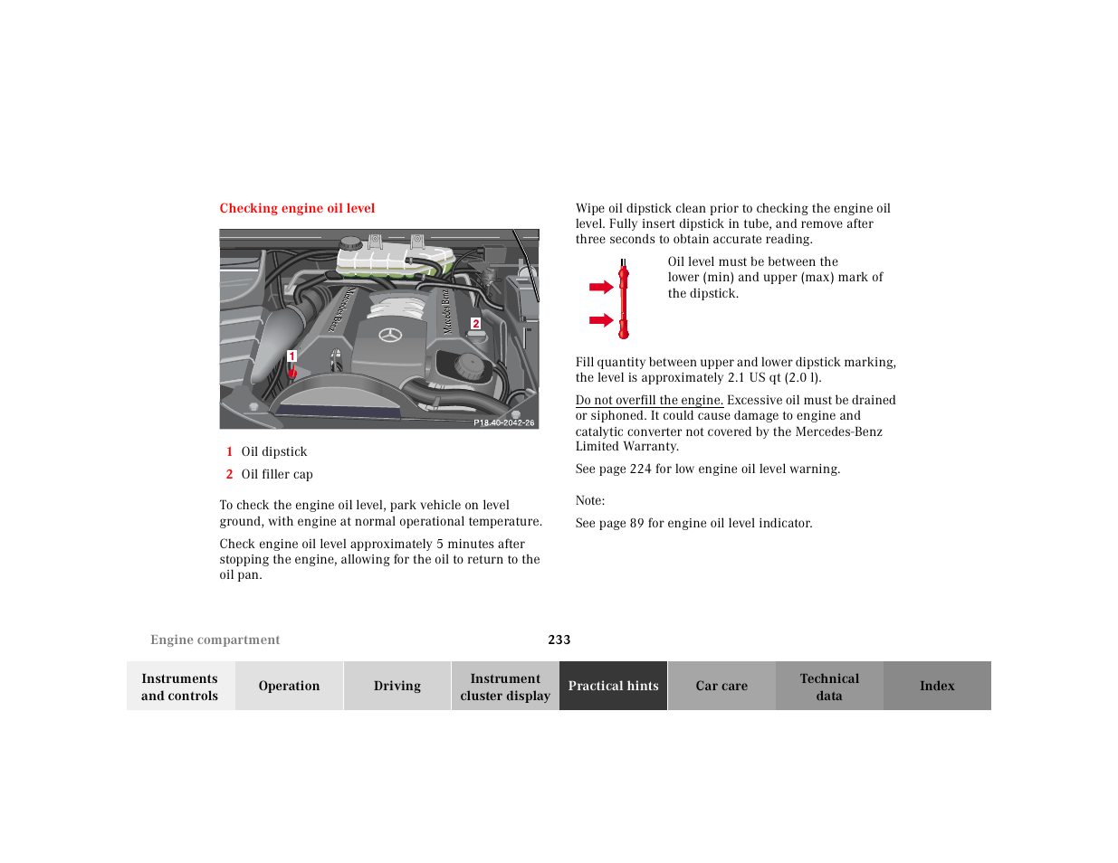 Mercedes-Benz 2001 ML 55 AMG User Manual | Page 236 / 317