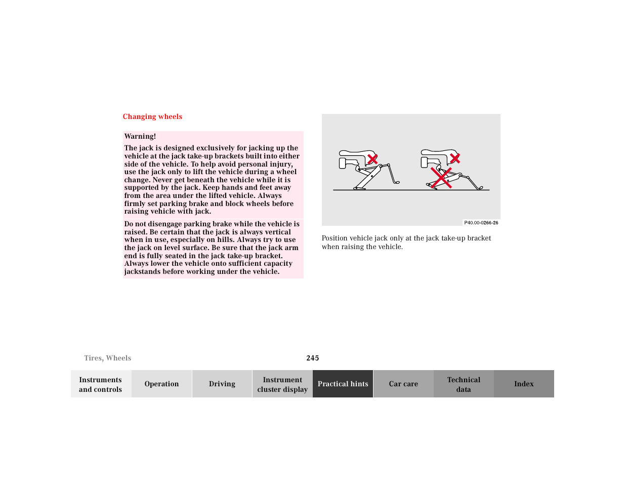 Mercedes-Benz 2001 ML 55 AMG User Manual | Page 248 / 317