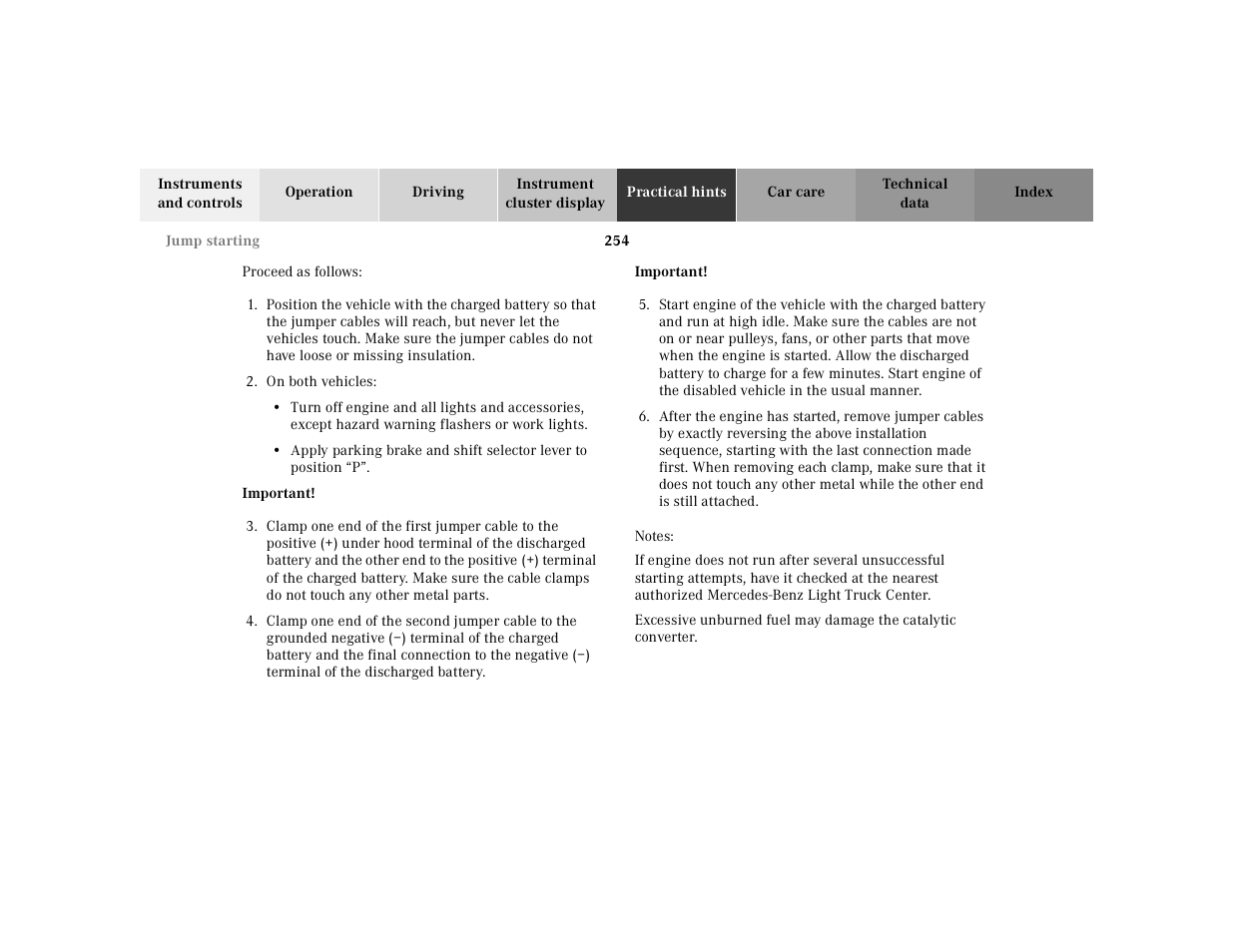 Mercedes-Benz 2001 ML 55 AMG User Manual | Page 257 / 317