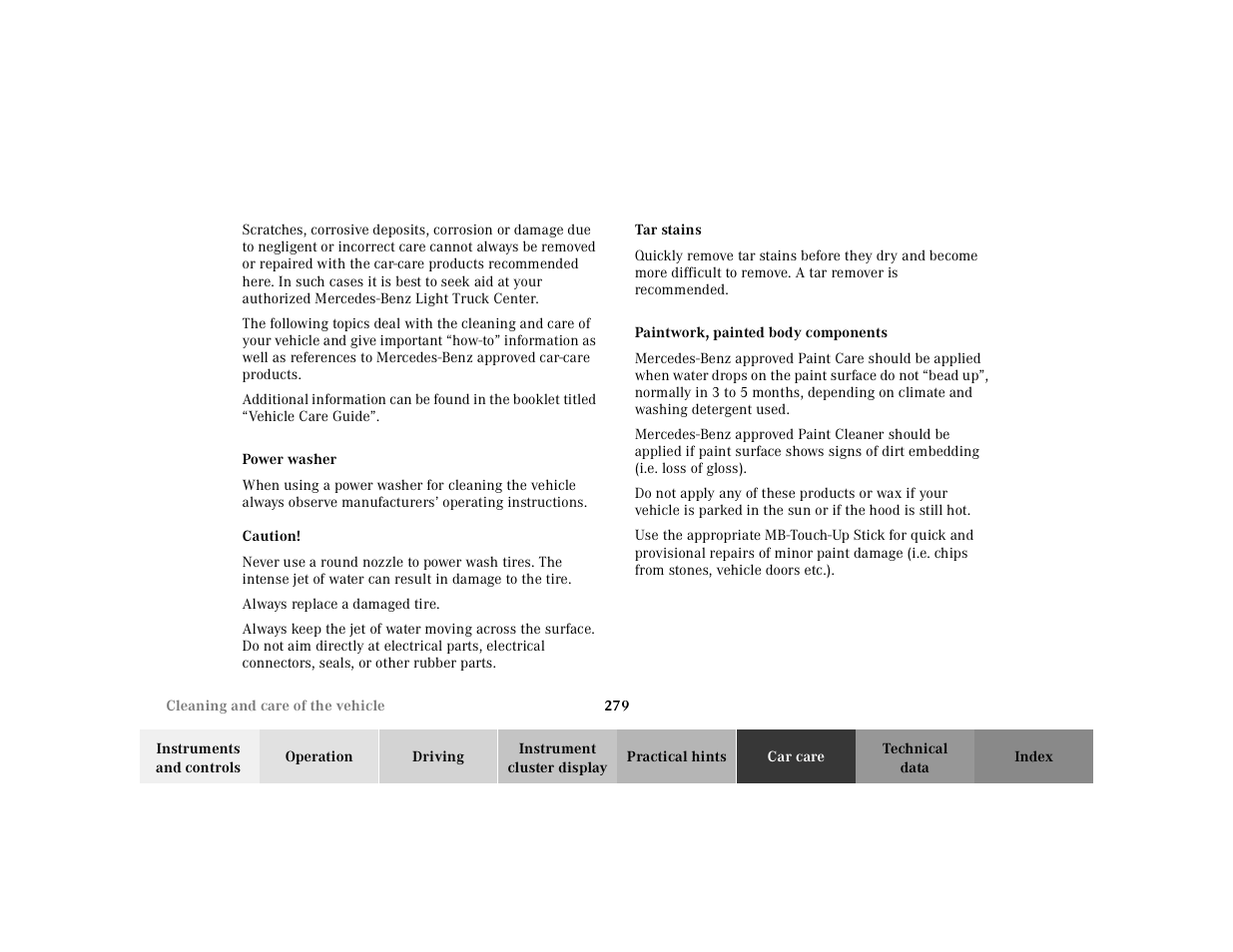 Mercedes-Benz 2001 ML 55 AMG User Manual | Page 282 / 317