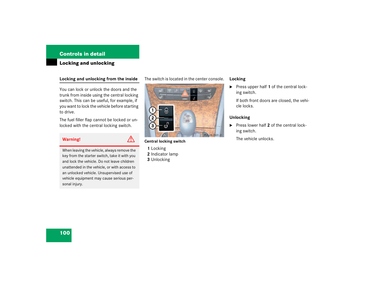 Mercedes-Benz 2003 E-Class User Manual | Page 100 / 399