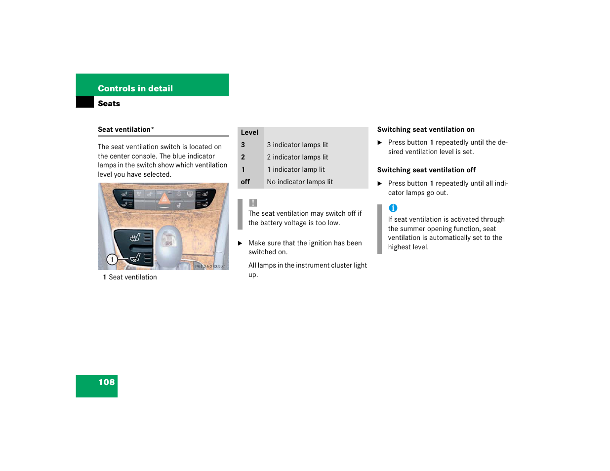 Mercedes-Benz 2003 E-Class User Manual | Page 108 / 399