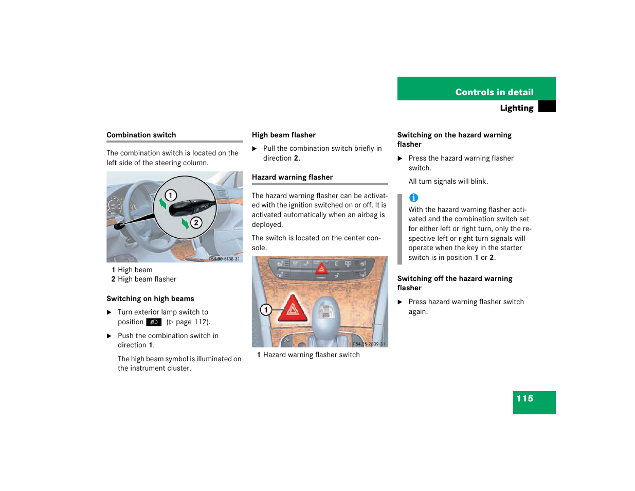 Mercedes-Benz 2003 E-Class User Manual | Page 115 / 399