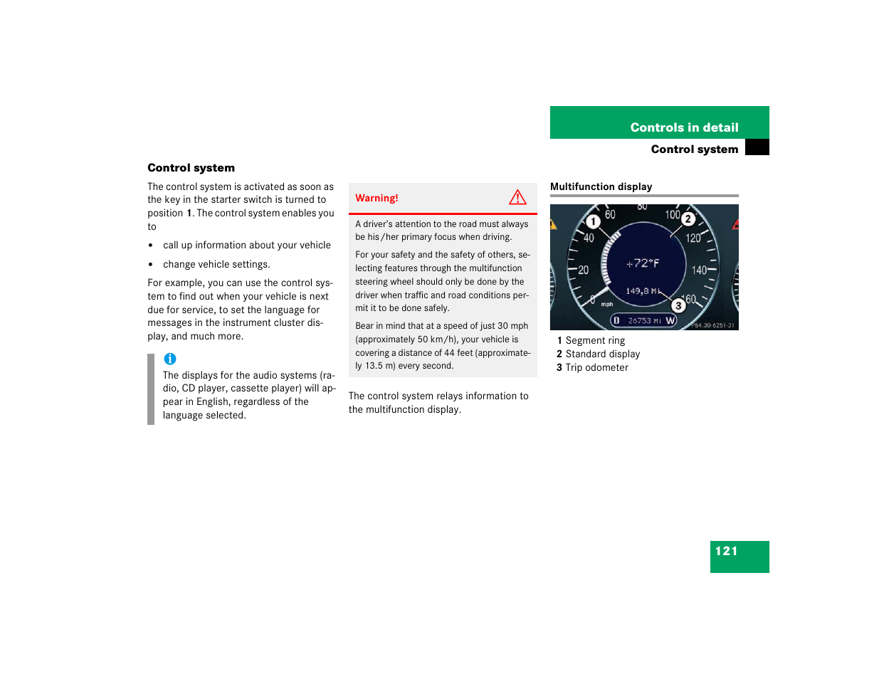 Mercedes-Benz 2003 E-Class User Manual | Page 121 / 399