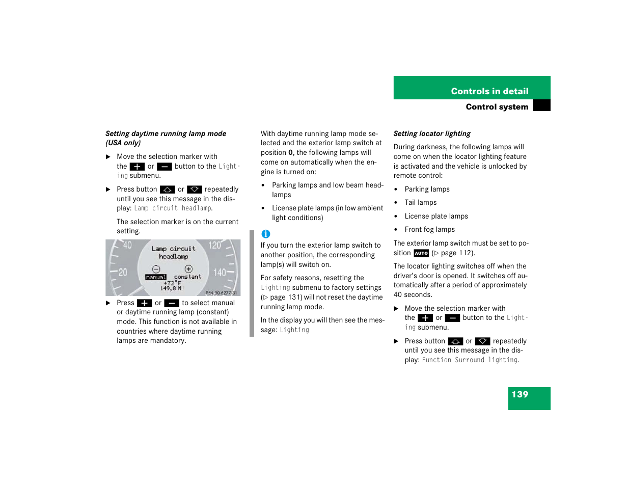 Mercedes-Benz 2003 E-Class User Manual | Page 139 / 399