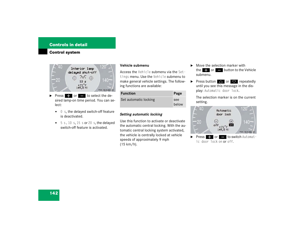 Mercedes-Benz 2003 E-Class User Manual | Page 142 / 399