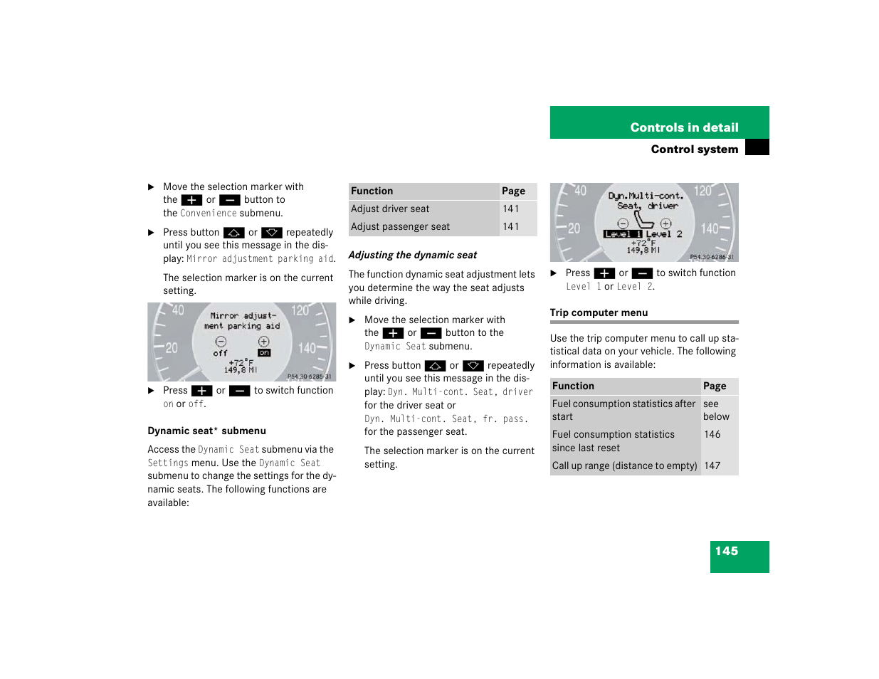 Mercedes-Benz 2003 E-Class User Manual | Page 145 / 399
