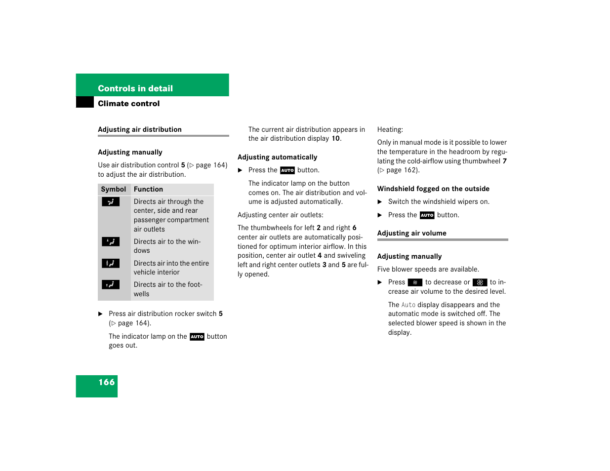 Mercedes-Benz 2003 E-Class User Manual | Page 166 / 399