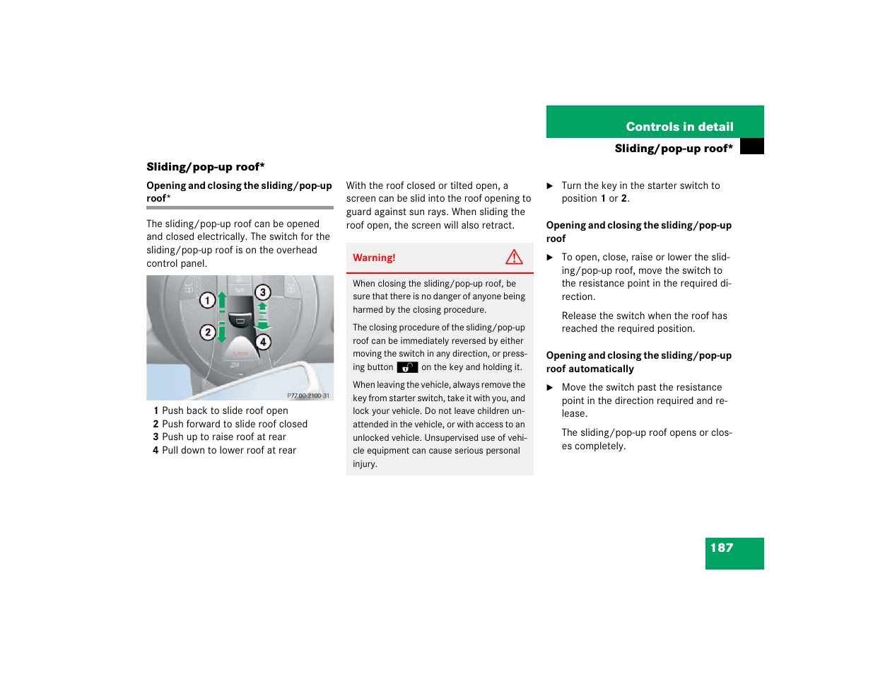 Mercedes-Benz 2003 E-Class User Manual | Page 187 / 399