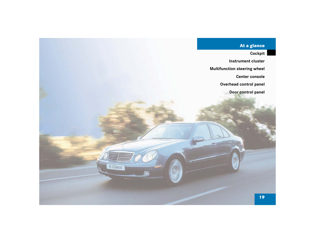 Mercedes-Benz 2003 E-Class User Manual | Page 19 / 399