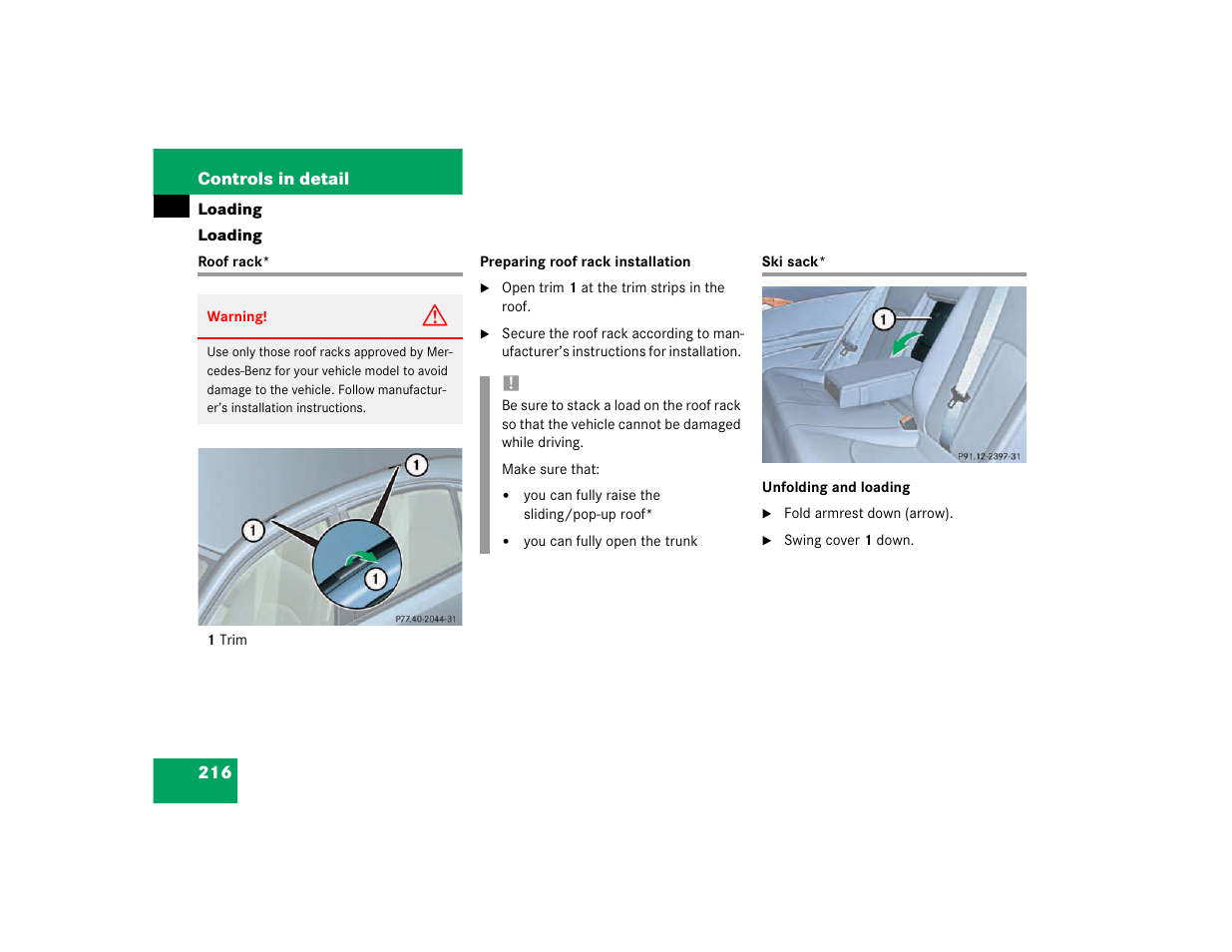 Mercedes-Benz 2003 E-Class User Manual | Page 216 / 399