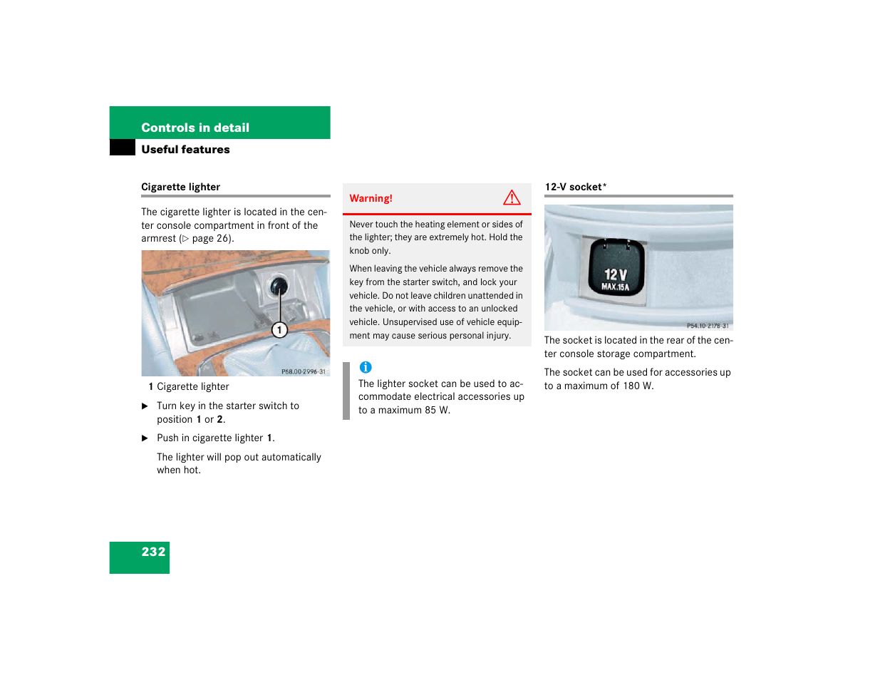 Mercedes-Benz 2003 E-Class User Manual | Page 232 / 399