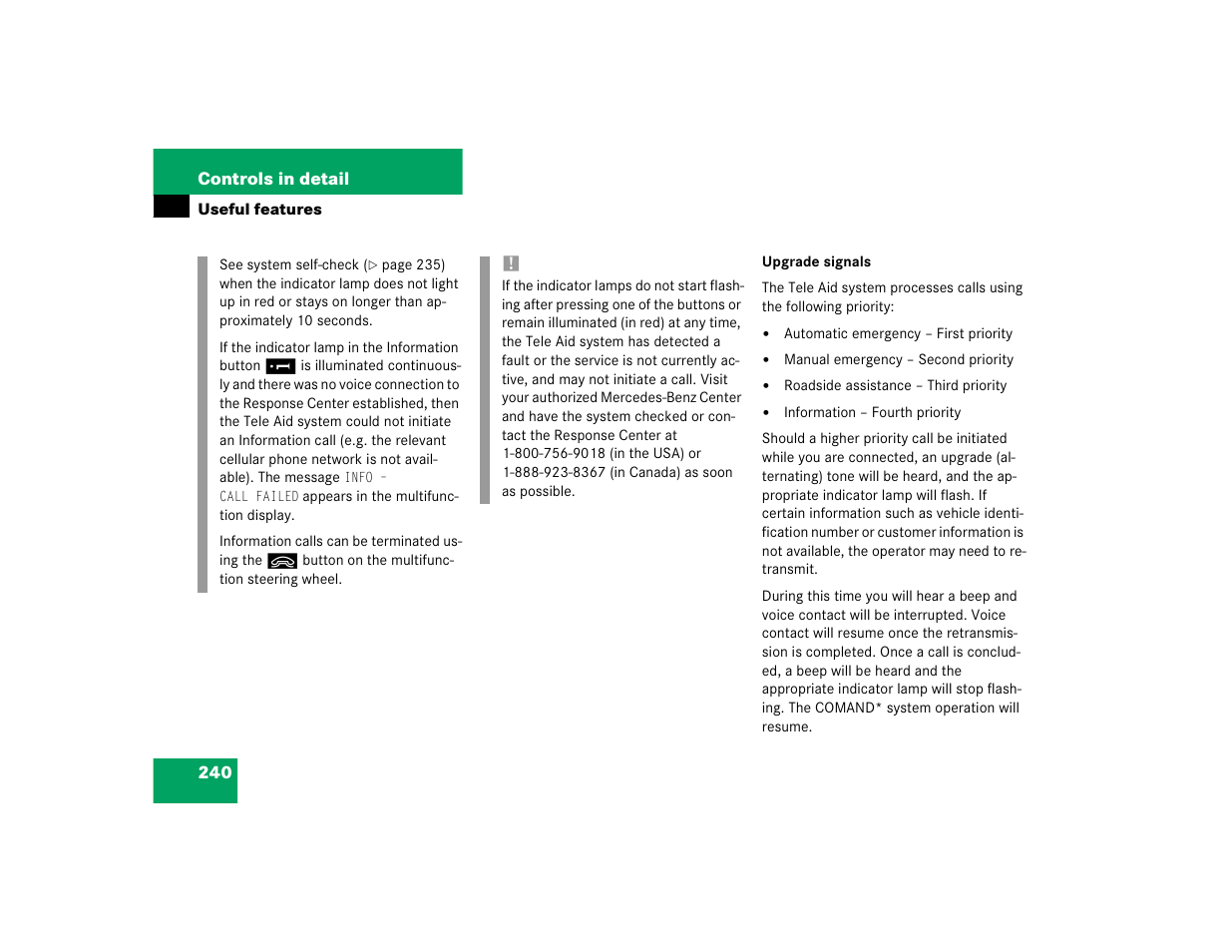 Mercedes-Benz 2003 E-Class User Manual | Page 240 / 399