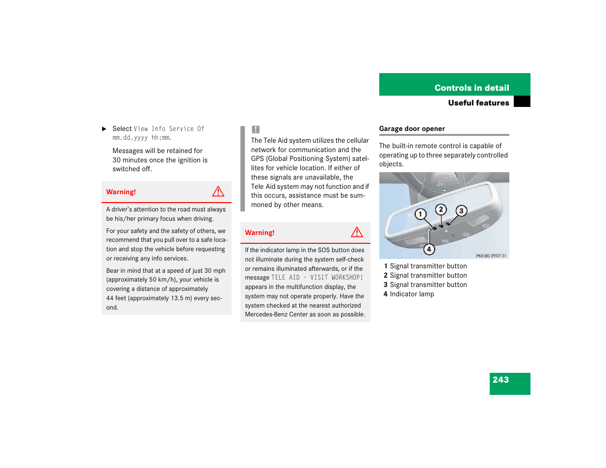 Mercedes-Benz 2003 E-Class User Manual | Page 243 / 399