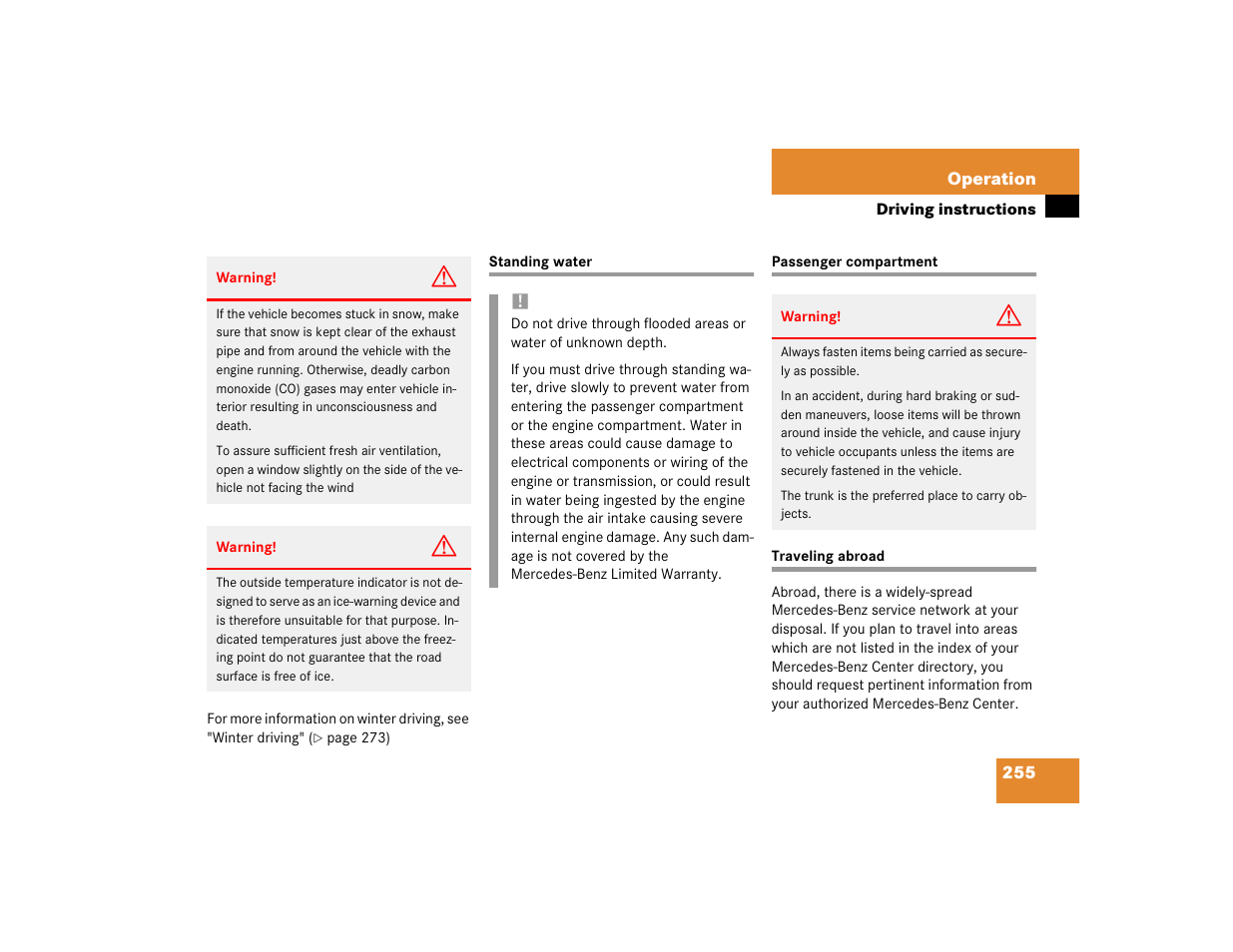 Mercedes-Benz 2003 E-Class User Manual | Page 255 / 399