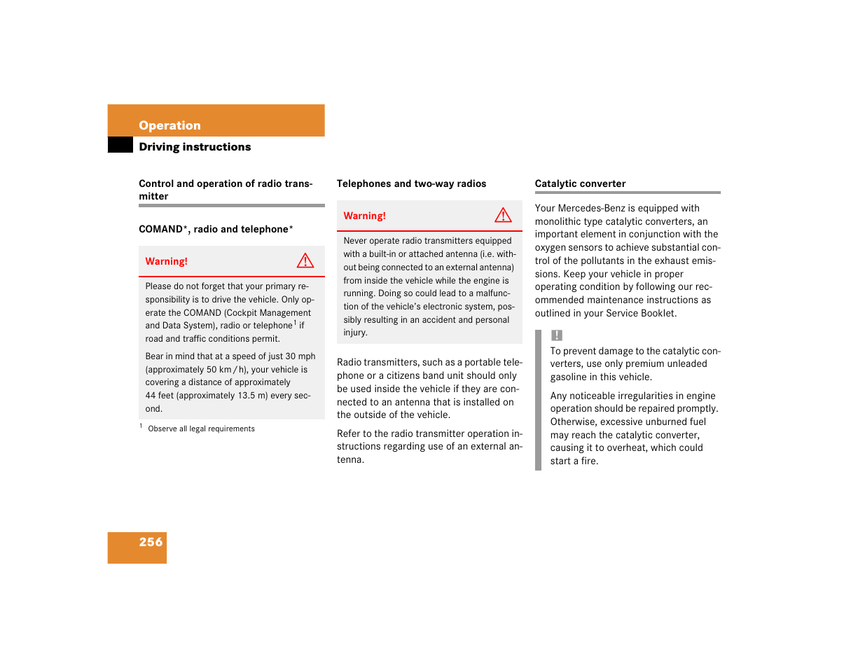 Mercedes-Benz 2003 E-Class User Manual | Page 256 / 399