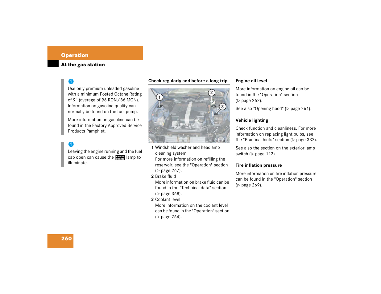 Mercedes-Benz 2003 E-Class User Manual | Page 260 / 399