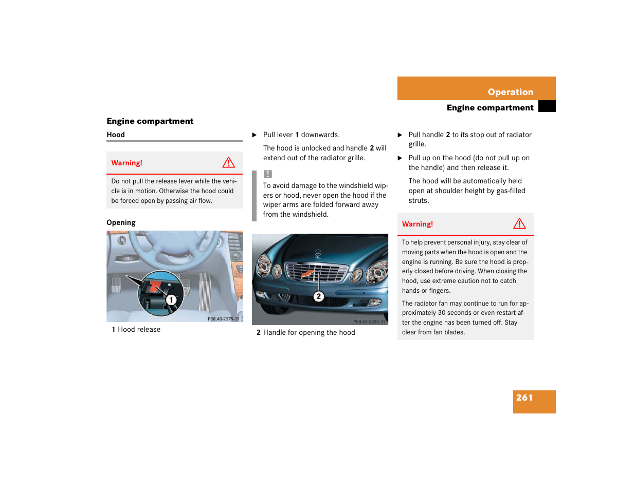 Mercedes-Benz 2003 E-Class User Manual | Page 261 / 399