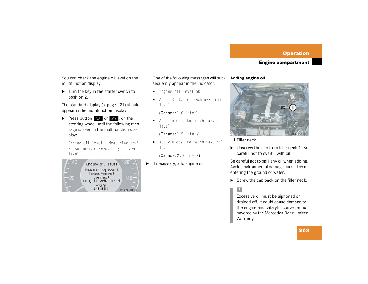 Mercedes-Benz 2003 E-Class User Manual | Page 263 / 399