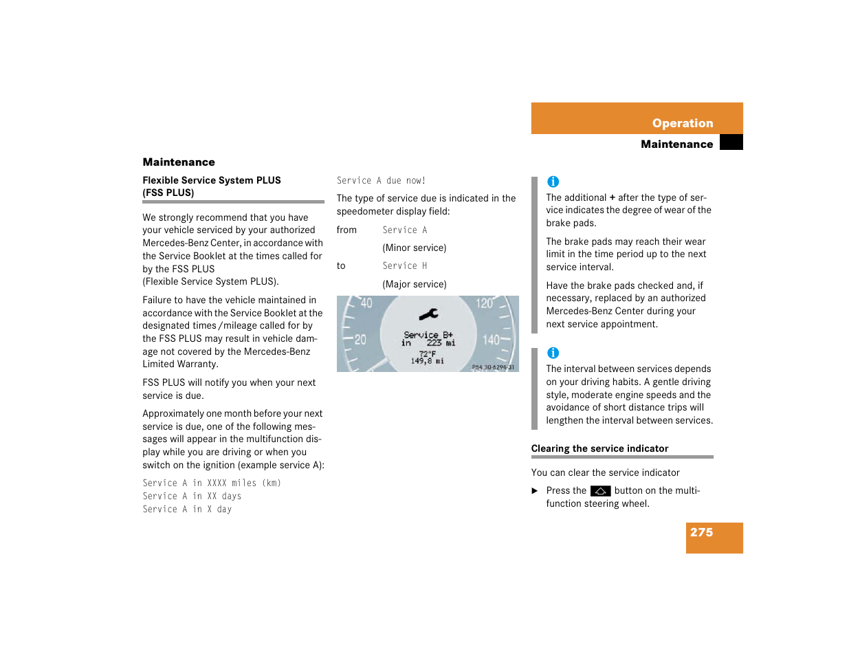 Mercedes-Benz 2003 E-Class User Manual | Page 275 / 399