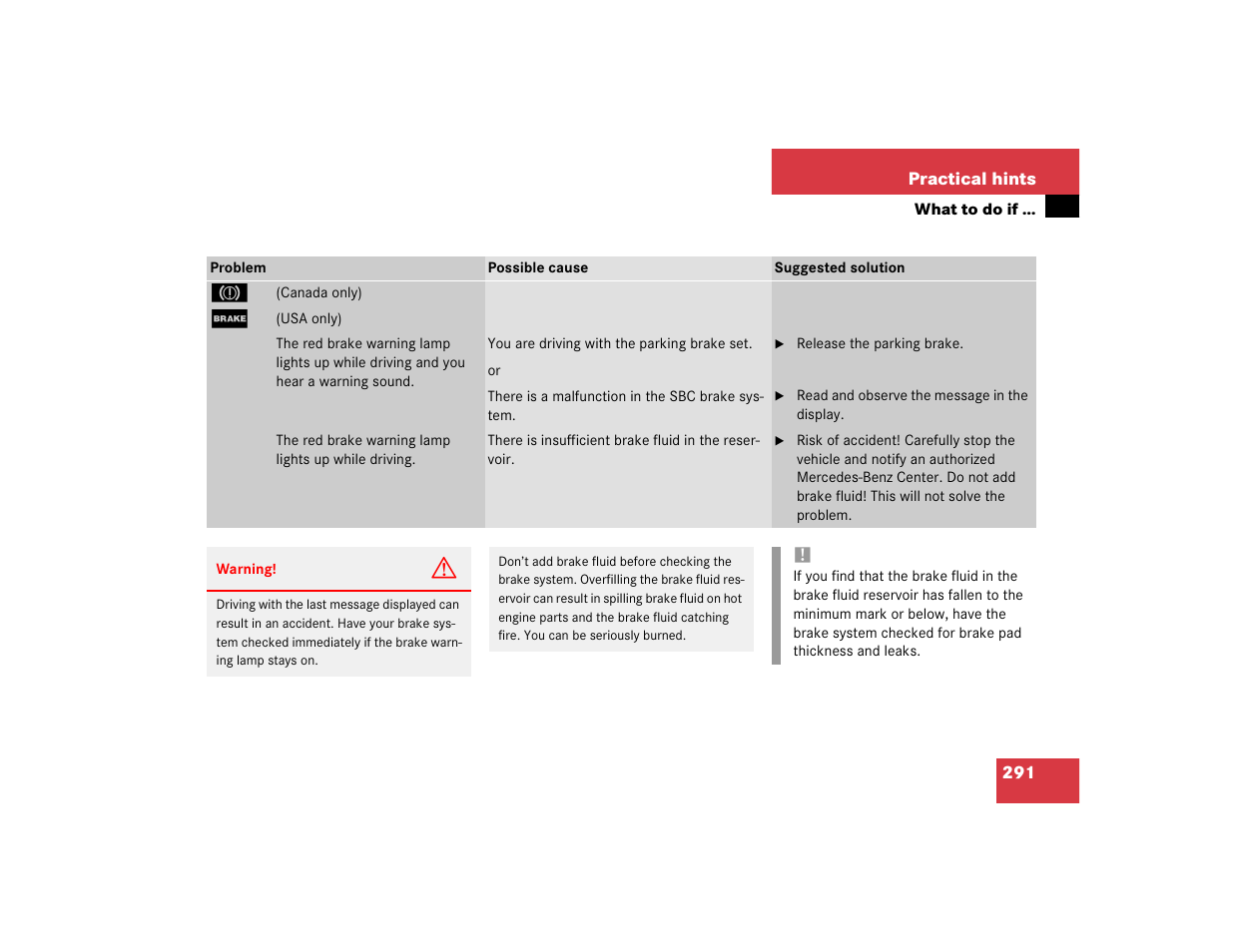 Mercedes-Benz 2003 E-Class User Manual | Page 291 / 399