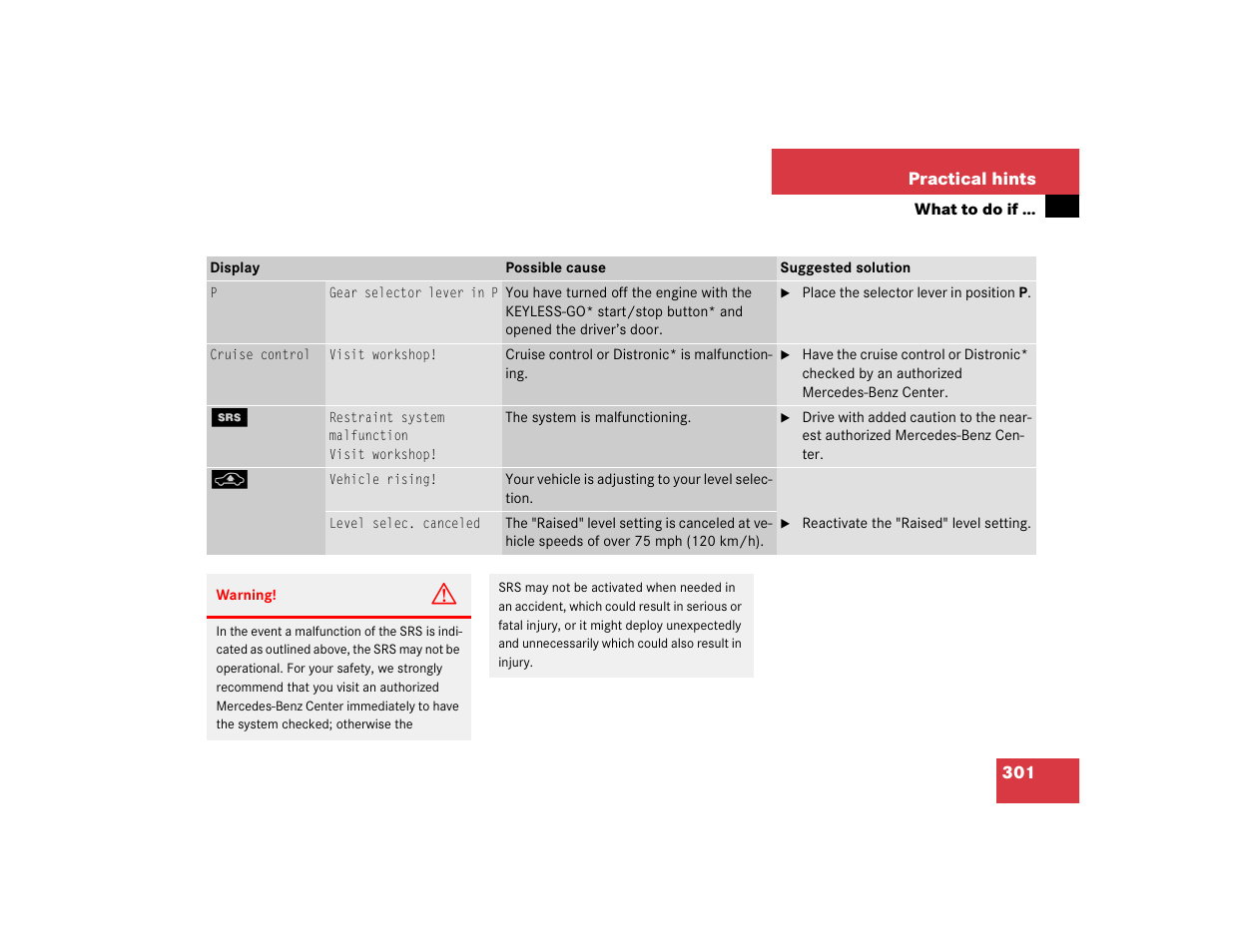 Mercedes-Benz 2003 E-Class User Manual | Page 301 / 399