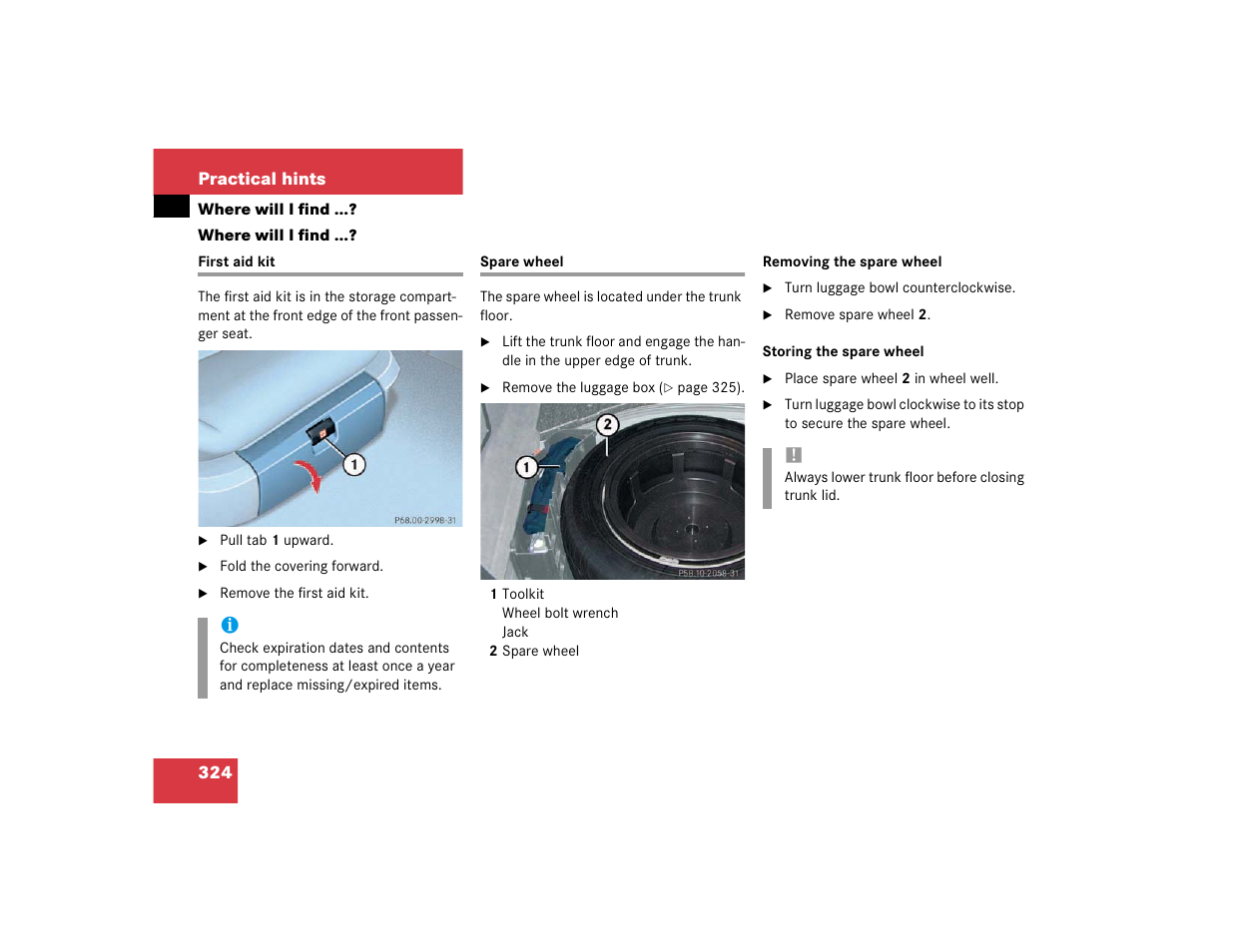 Mercedes-Benz 2003 E-Class User Manual | Page 324 / 399