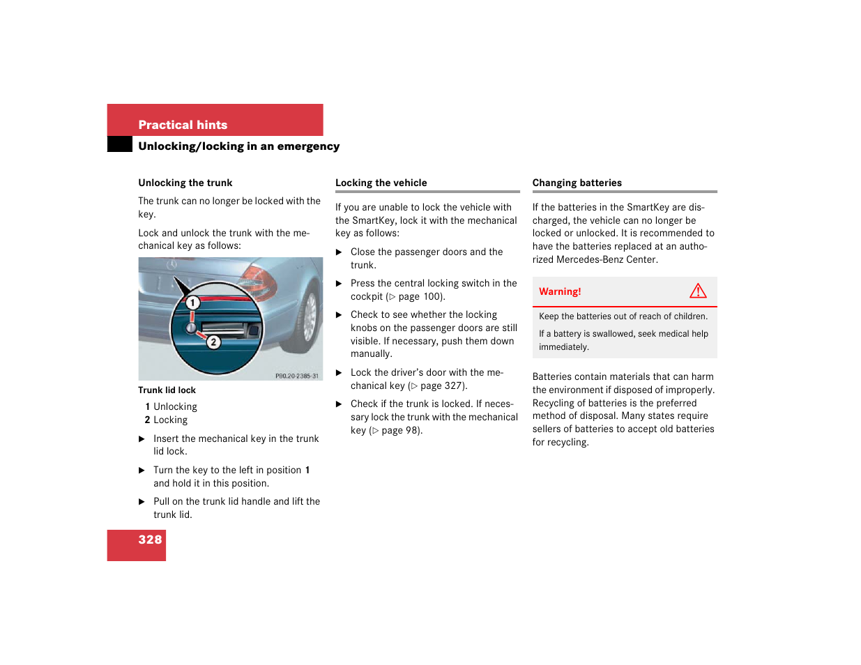 Mercedes-Benz 2003 E-Class User Manual | Page 328 / 399