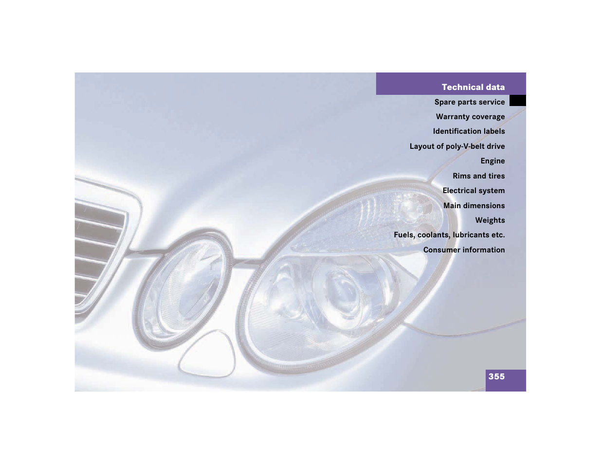 Mercedes-Benz 2003 E-Class User Manual | Page 355 / 399