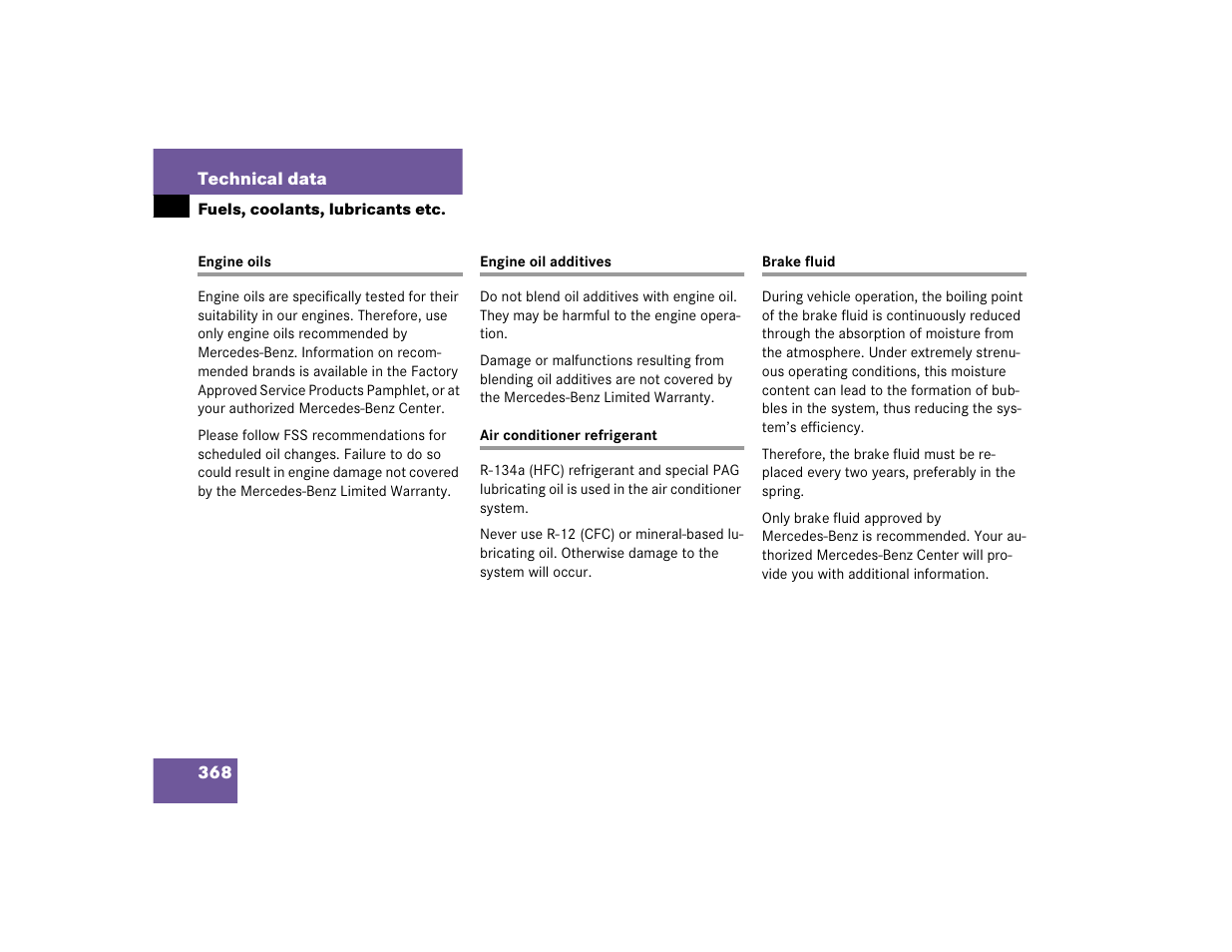 Mercedes-Benz 2003 E-Class User Manual | Page 368 / 399