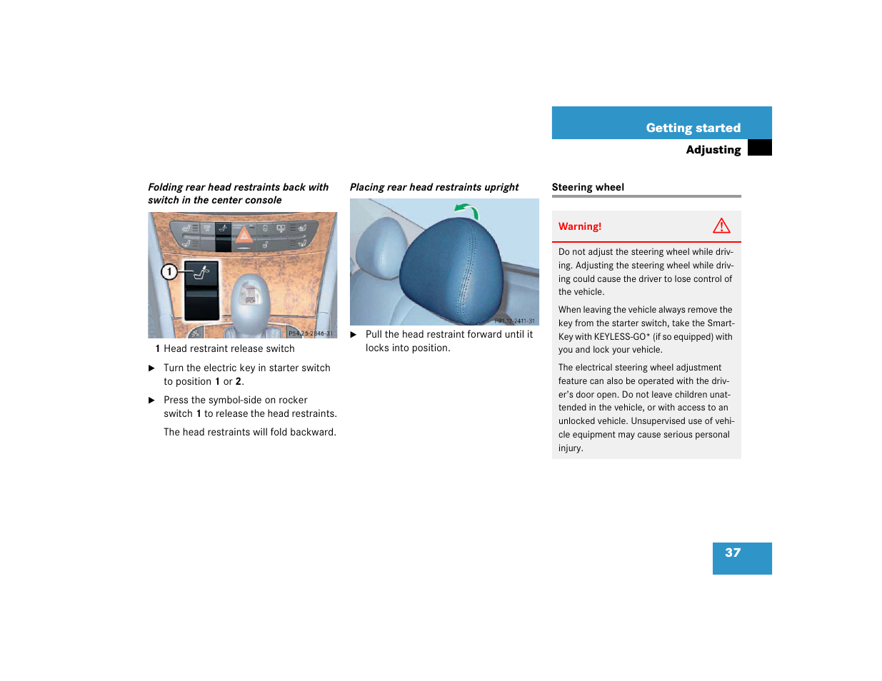 Mercedes-Benz 2003 E-Class User Manual | Page 37 / 399