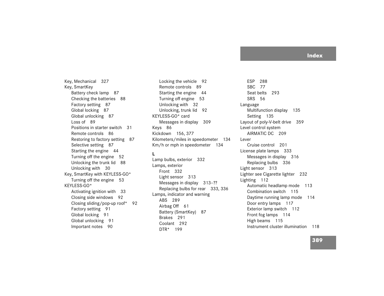 Mercedes-Benz 2003 E-Class User Manual | Page 389 / 399