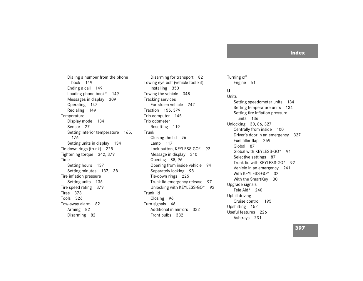 Mercedes-Benz 2003 E-Class User Manual | Page 397 / 399