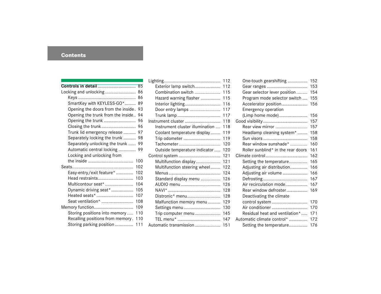 Mercedes-Benz 2003 E-Class User Manual | Page 4 / 399
