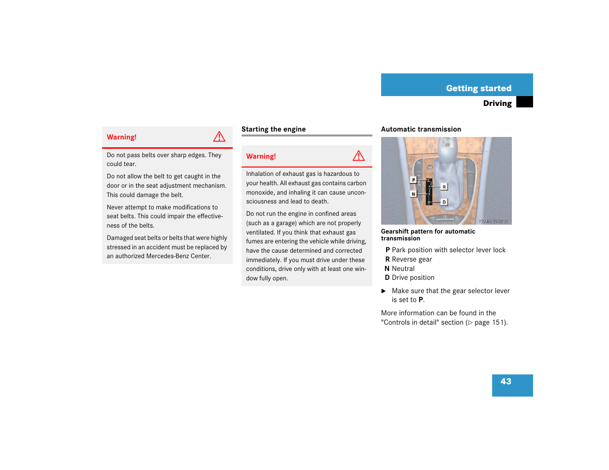 Mercedes-Benz 2003 E-Class User Manual | Page 43 / 399