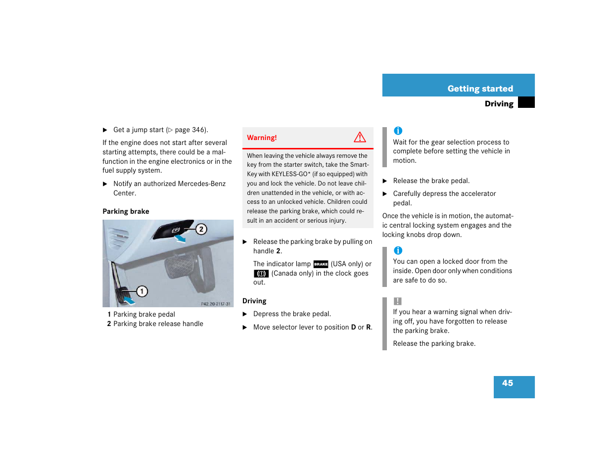 Mercedes-Benz 2003 E-Class User Manual | Page 45 / 399