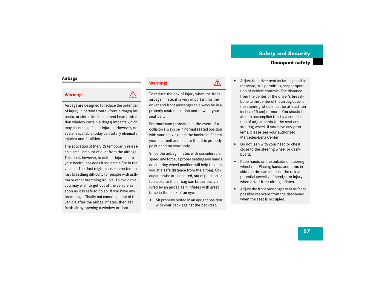 Mercedes-Benz 2003 E-Class User Manual | Page 57 / 399