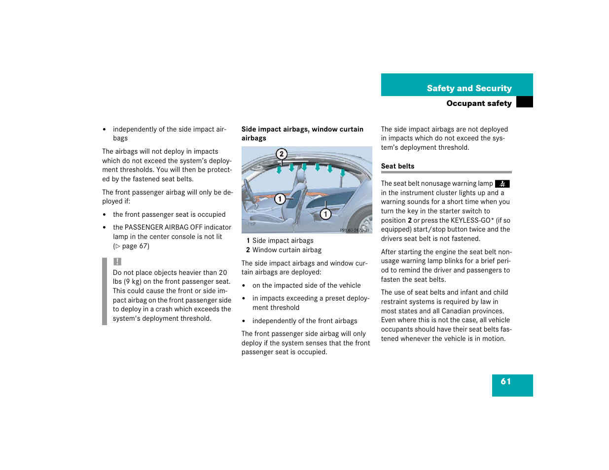 Mercedes-Benz 2003 E-Class User Manual | Page 61 / 399