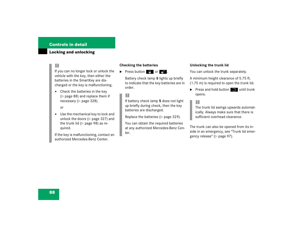 Mercedes-Benz 2003 E-Class User Manual | Page 88 / 399