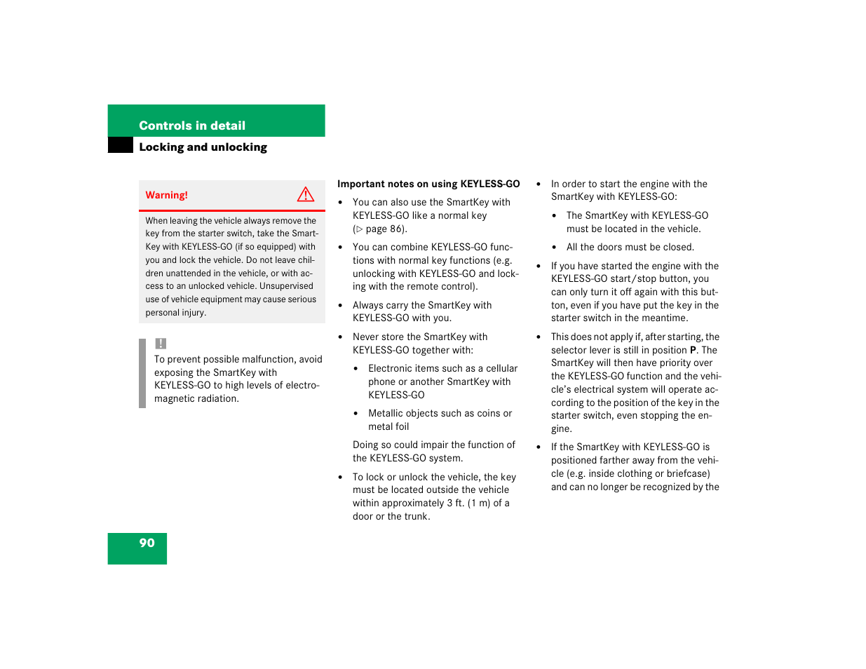 Mercedes-Benz 2003 E-Class User Manual | Page 90 / 399