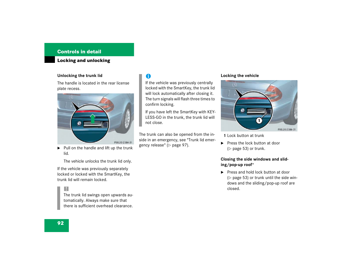 Mercedes-Benz 2003 E-Class User Manual | Page 92 / 399