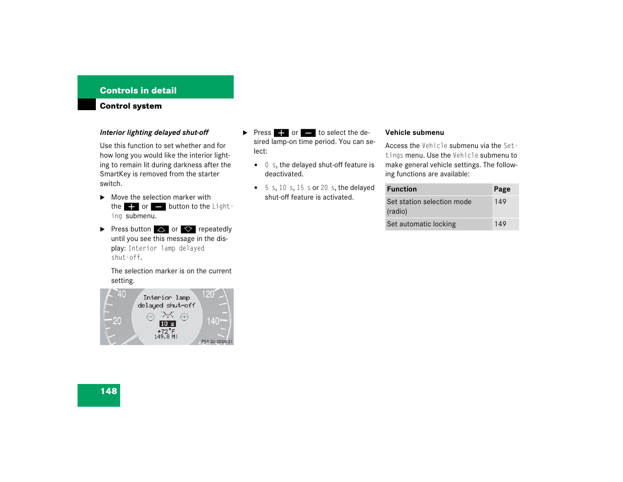 Mercedes-Benz 2004 CLK 500 User Manual | Page 148 / 464