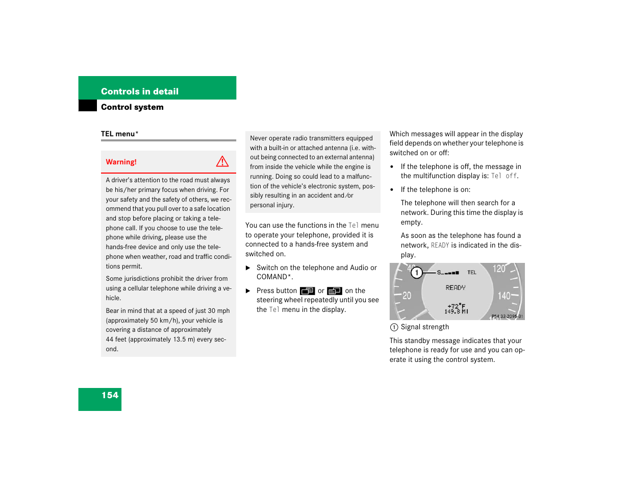 Mercedes-Benz 2004 CLK 500 User Manual | Page 154 / 464