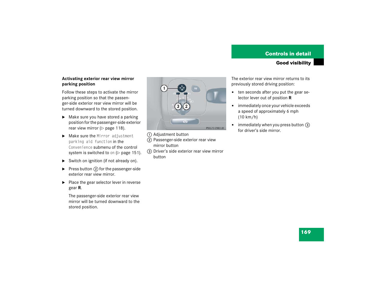 Mercedes-Benz 2004 CLK 500 User Manual | Page 169 / 464