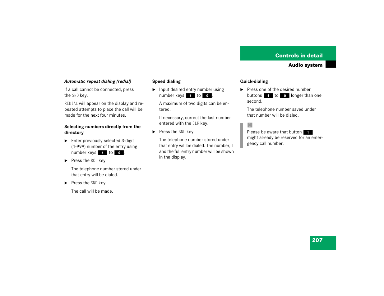 Mercedes-Benz 2004 CLK 500 User Manual | Page 207 / 464