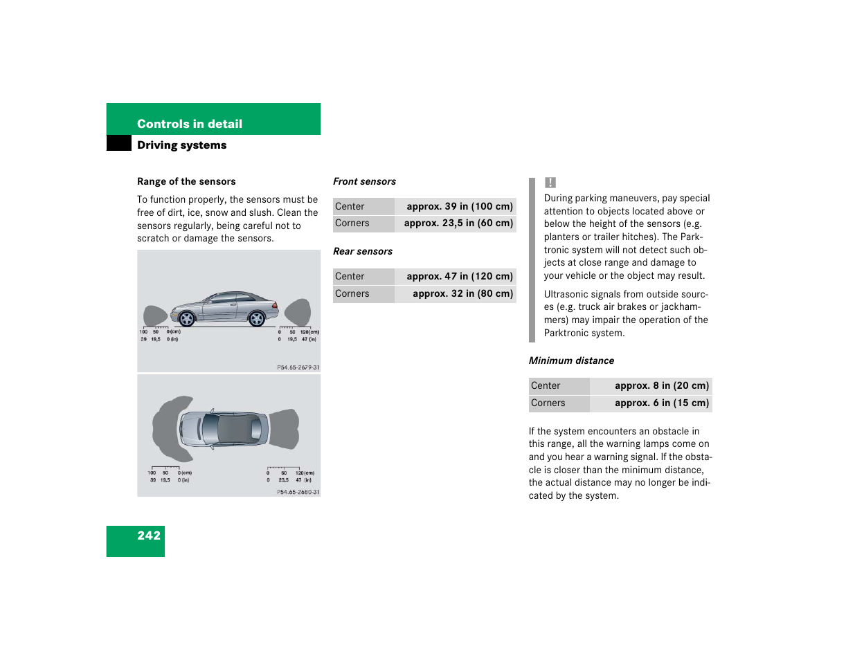 Mercedes-Benz 2004 CLK 500 User Manual | Page 242 / 464